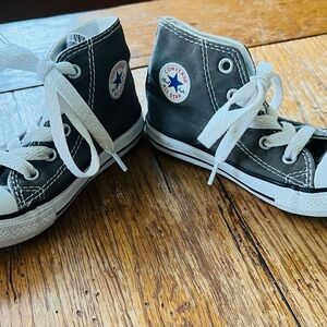 Converse Toddler’s High-Top Sneakers - Gray and White